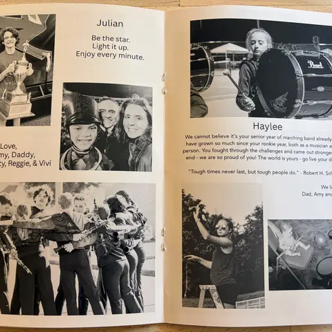 Festival of Bands Program Shoutouts