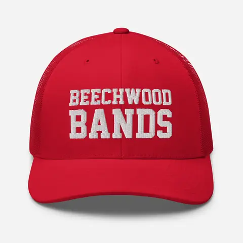 Red Retro Trucker Cap