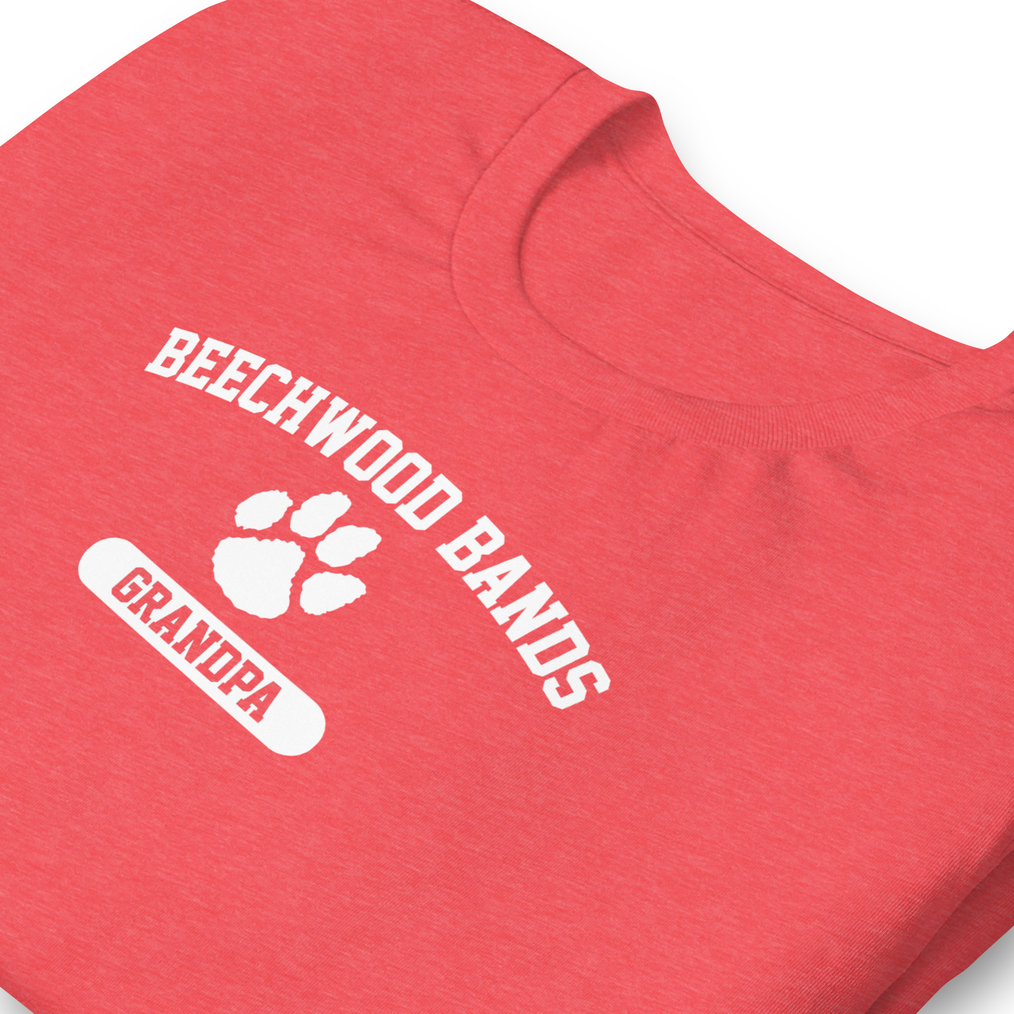 Grandpa - Band Family T-Shirt (Red Heather)